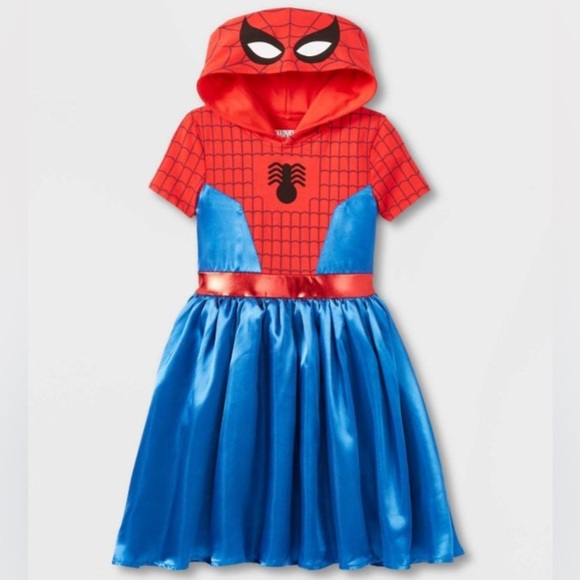 Marvel Girl's Spider-Man Cosplay Dress NWT​ - Picture 1 of 8